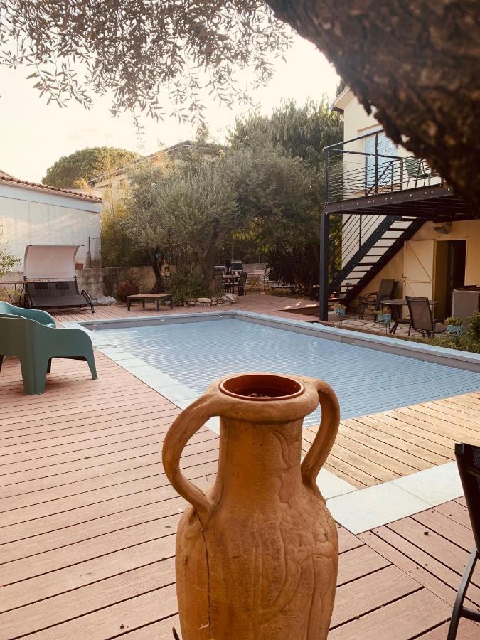 Appartement Independant Avec Jardin Et Acces Piscine นีมส์ ภายนอก รูปภาพ